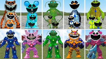 EVOLUTION OF NEW ALL MECHA TITAN SMILING CRITTERS POPPY PLAYTIME CHAPTER 4 In Garry