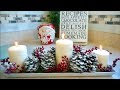 Haz tu Propio Centro de Mesa Navideño| Ideas de  Adornos Navideños Usando Piñas |Economico Y Fácil