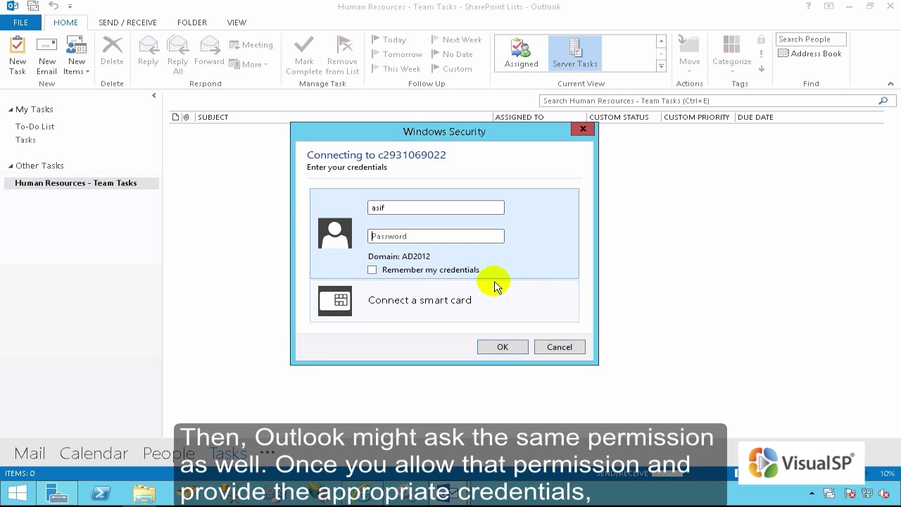 Connecting Tasks List to Microsoft Outlook YouTube