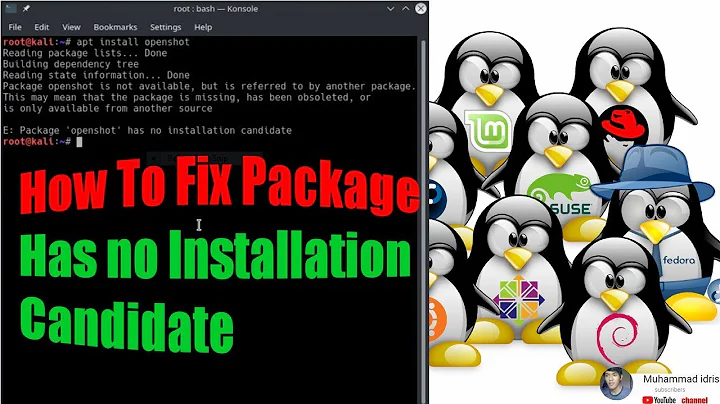 How To Fix Package Has no Installation Candidate