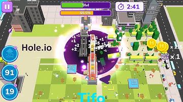 Hole.io [Holein] Big Hole Map Control: 100.00%