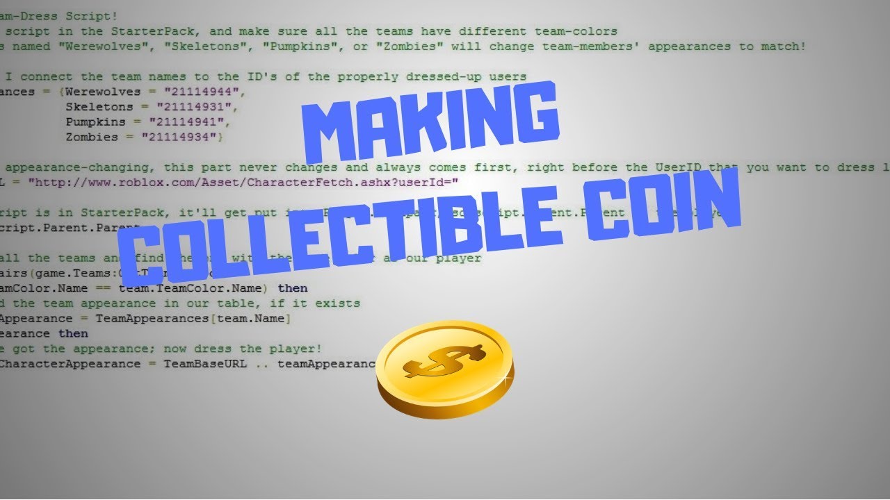 How To Make Collectible Coin Pt 2 Roblox Scripting Youtube - roblox old currency name