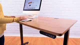 Rubberwood Solid Wood Desktops by UPLIFT Desk are made of genuine Rubberwood and are harvested from recycled Parawood 