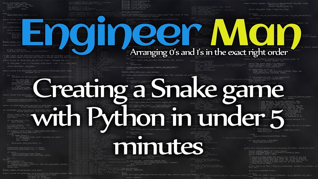 Creating A Snake Game With Python In Under 5 Minutes