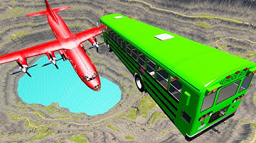 TOP 100 School Bus Jumps, Crashes & Destruction #2 BeamNG.Drive