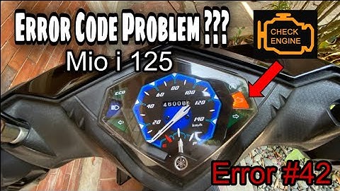 Yamaha Mio i 125 | Error code Problem Solve | Error #42 | Engine Check