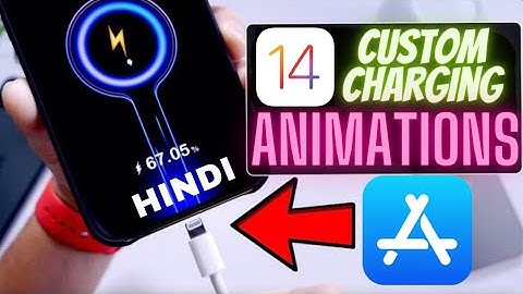 How to set Custom Charging Animations on Any iPhone From AppStore on iOS 14 [HINDI]