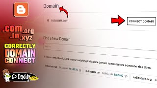 How to Connect GoDaddy Domain to Blogger Website [.com Domain]
