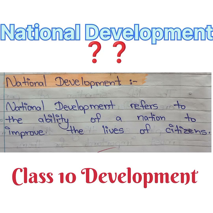 What Is National Development Council