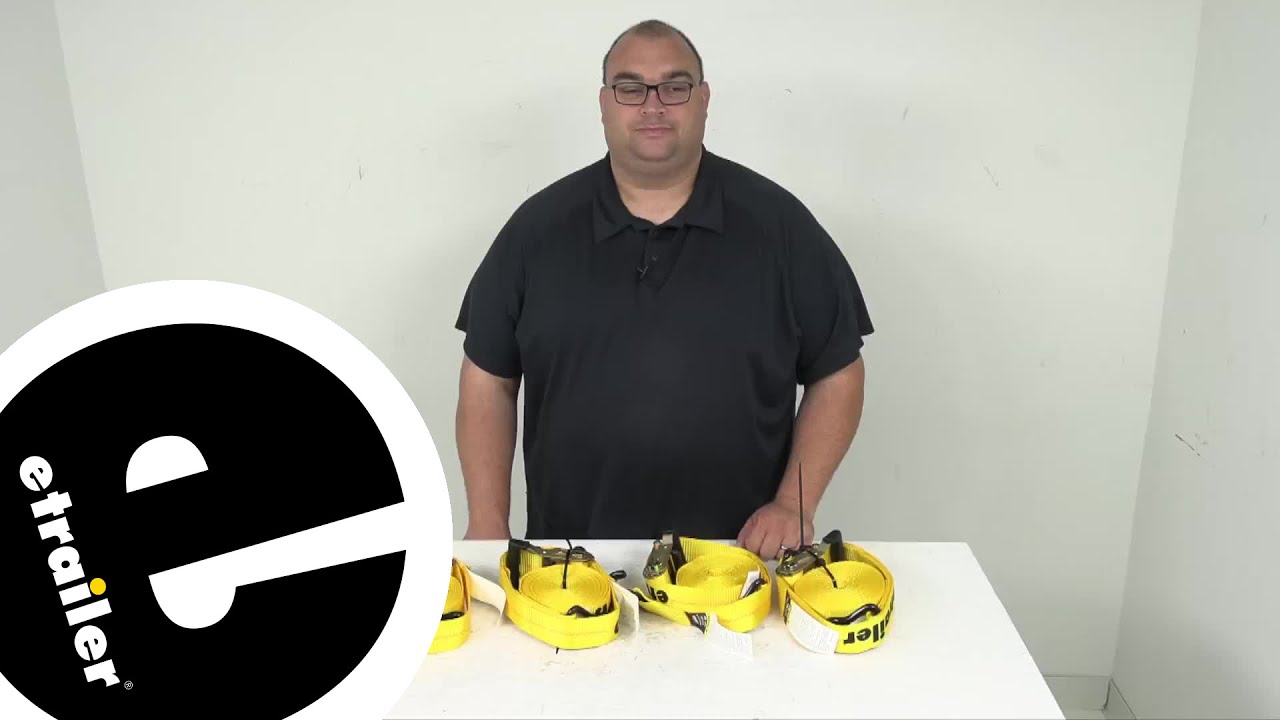 Review of etrailer Ratchet Straps - Double-J Hooks - e92SV