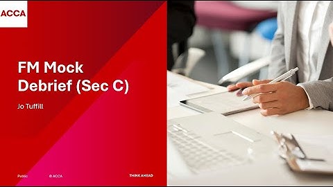 FM Pre-December 2025 Mock Debrief - Sec C