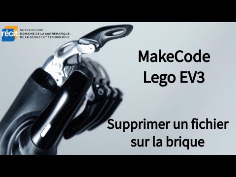 Supprimer un fichier MakeCode sur la brique Lego EV3