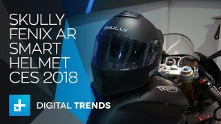 Skully Fenix AR Smart Motorcycle Helmet - Hands On at CES 2018
