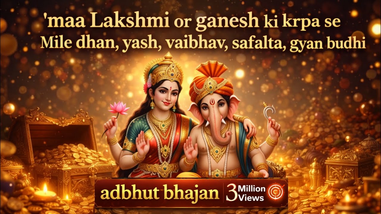 👉🏻सिर्फ सुनने मात्र से मिले धन,यश, वैभव,सुख सौभाग्य ओर ज्ञान सद्बुद्धि | lakshmi mantra + bhajan 