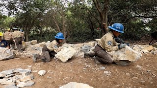 Nothing 'Simple' About Rock Work, Trail Building