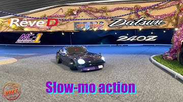Slow-mo Drift action with the Datsun 240Z - ReveD MC-1 RWD Chassis