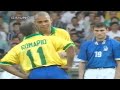 Ronaldo  roberto carlos  romario legendary show brazil vs italy