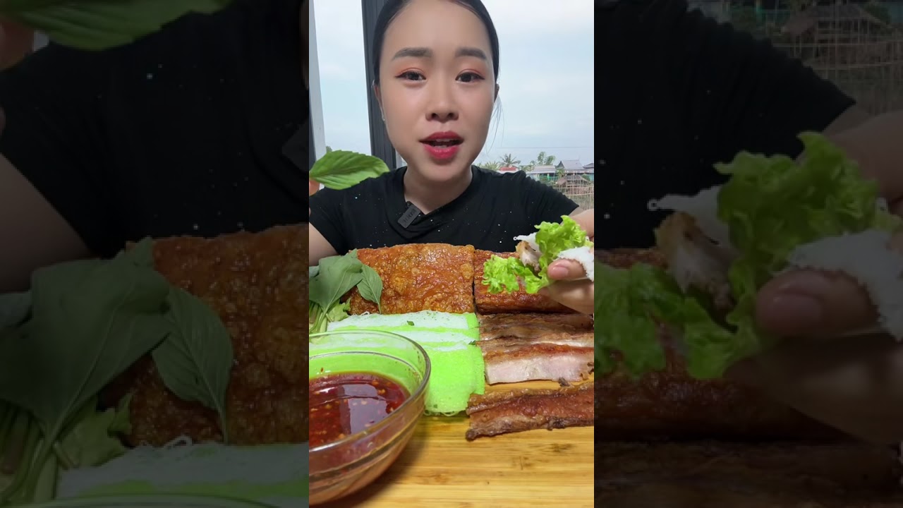 Mời Mọi Người Ăn Heo Quay#mukbang 