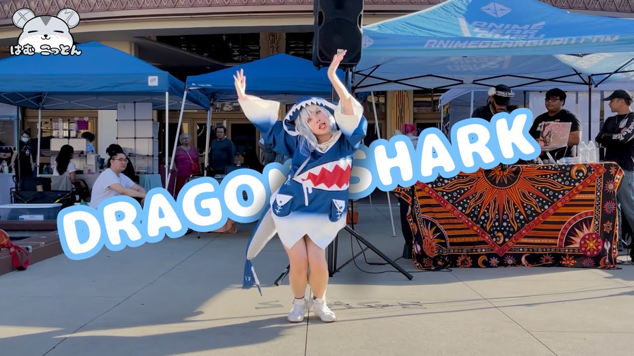 Dragon Maid OP "Blue Sky Rhapsody" Dance Cover in Gawr Gura Cosplay
