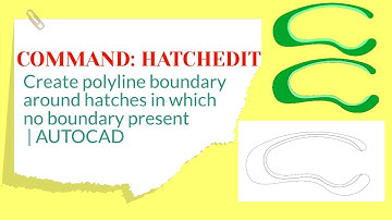 How to create Polyline Boundary around hatches in AutoCAD #autocadforbeginners #autocad #autocadtips