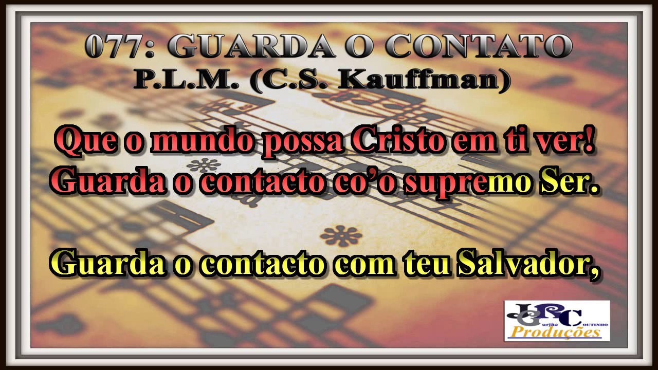 Harpa Cristã - 077   Guarda o Contacto Karaoke/playback