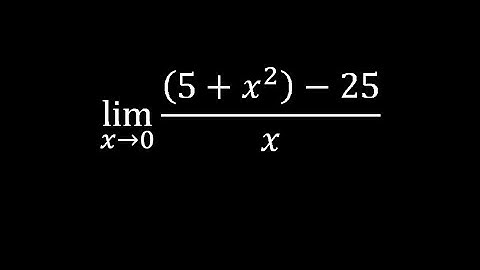 Find limit x approaches 0: ((5+x)^2-25)/x