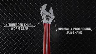 Watch the product video for 10'' (254 mm) Adjustable Wrench Extra Capacity