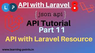 API with Laravel Resources | API tutorial | API with Laravel 8 | Learning Points