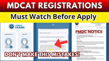PMDC MDCAT Online Registrations Starts | MDCAT Step by Step Process how to apply for MDCAT 2023
