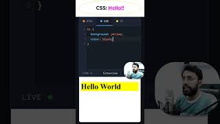 Say Hello World! in CSS #coding #htmltutorial #csstutorial