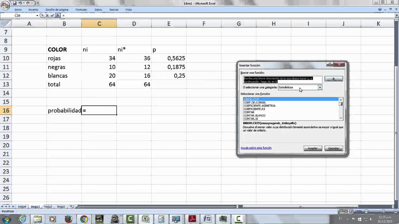 Aplicaci n De Chi cuadrado En Excel 2007 PRUEBA NO PARAMETRICA YouTube