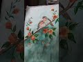 Just completed my watercolor painting 🎨 Love birds ❤️. #beautiful #trendingvideo #beatifulnature