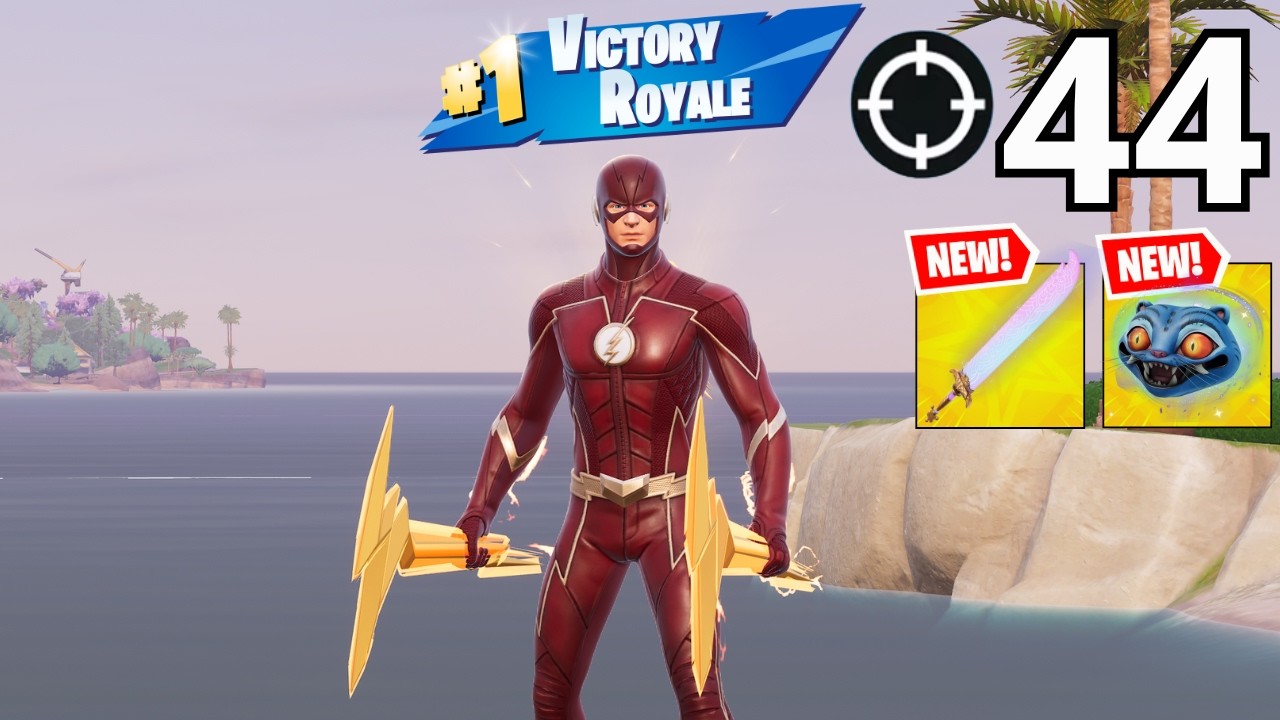 44 Elimination Gameplay Wins Zero Build (NEW FORTNITE CHAPTER 7 SEASON 1)