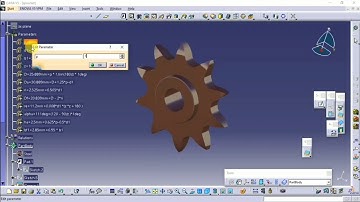 How to make Sprocket CAD model Using Formula and Parameters in CATIA V5 | #cadguruji