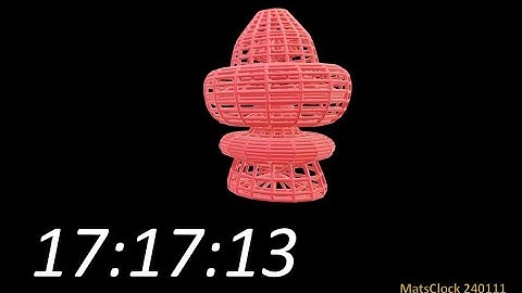 MatsClock 120111 - Free PowerPoint Digital Clock PPT Timer 3D Cane Furniture