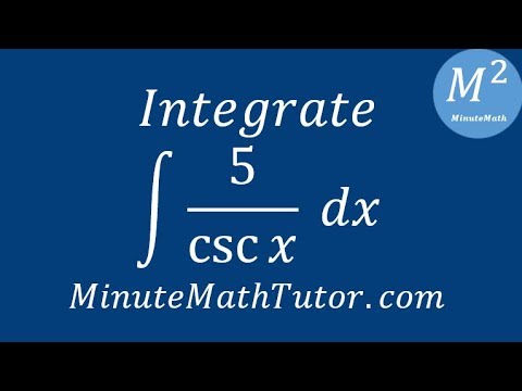 Integrate ∫5/csc(x) dx
