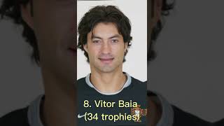 TOP 10 football players with most Trophies in history #shortsfeed #shorts #viral