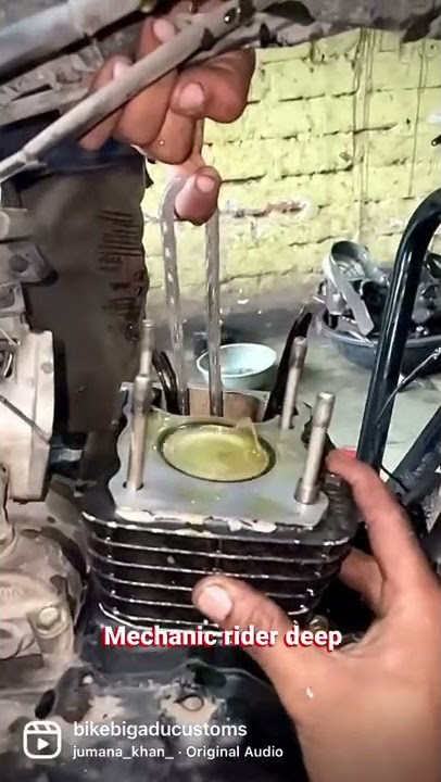 Honda shine oversize piston rebore #shortvideo #honda #hondashine #piston #reborn #engine