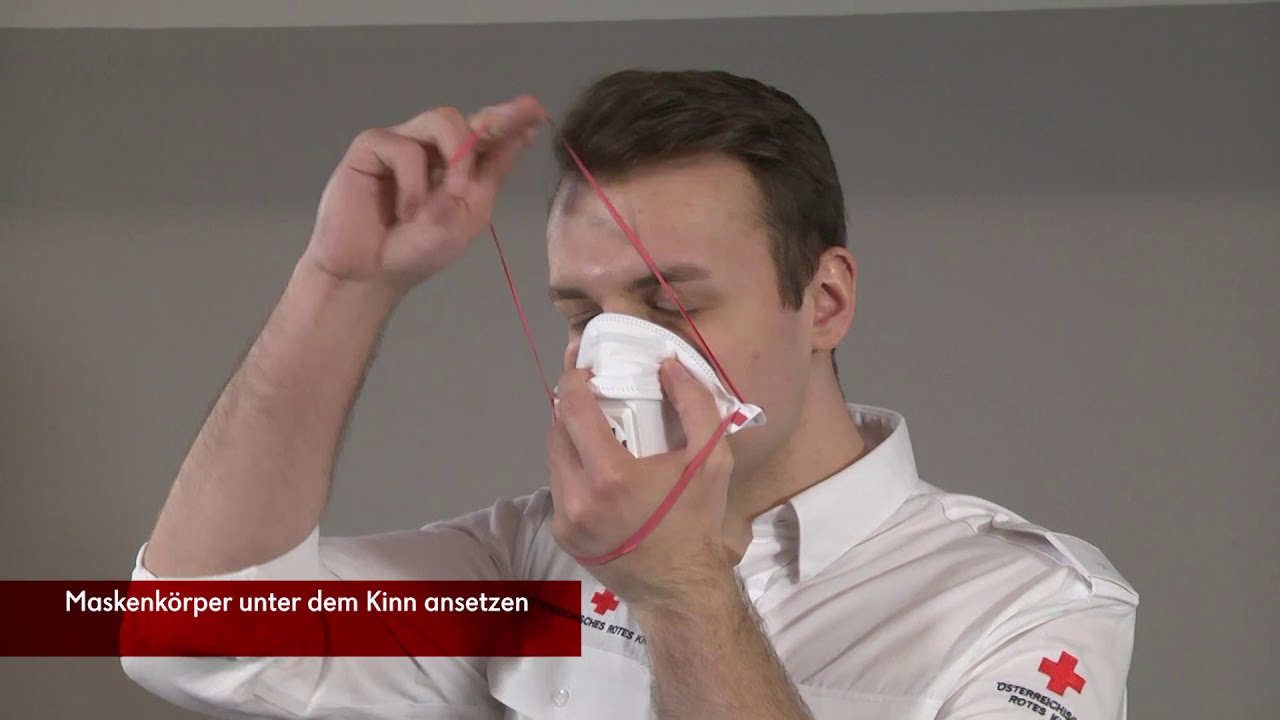 Anlegen und Ablegen der FFP3 Maske