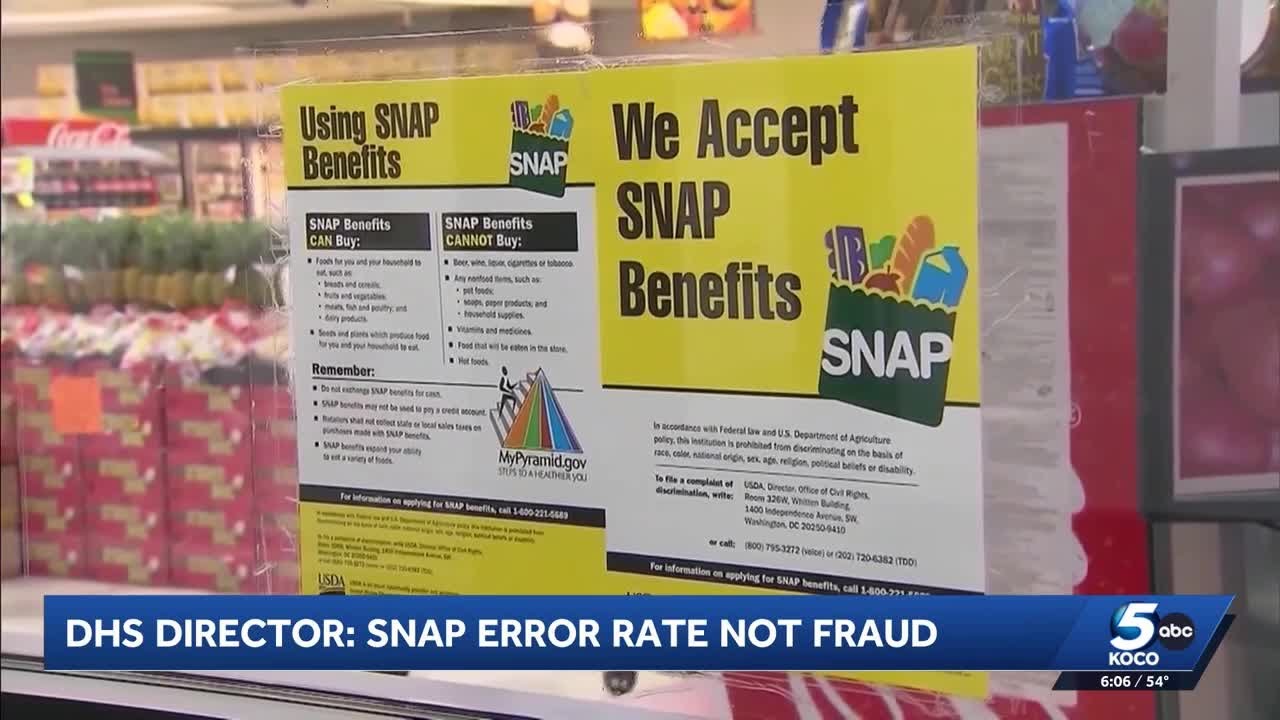 Oklahoma aims to reduce SNAP error rate to avoid financial penalties
