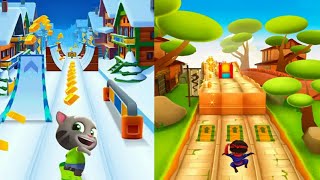 TALKING TOM GOLD RUN VS NINJA KID RUN GAMEPLAY 2019. screenshot 4