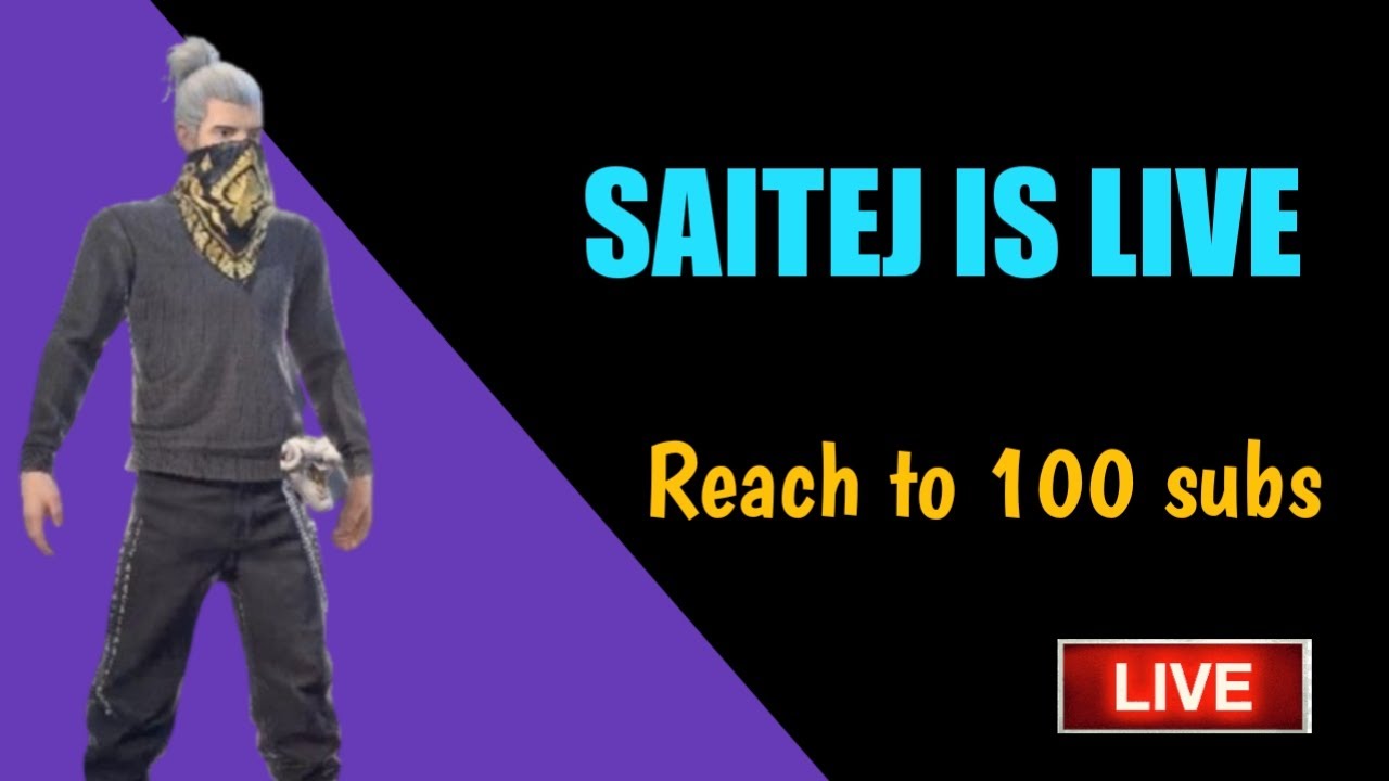 free fire live telugu - Reach to 💯 subscribers - YouTube
