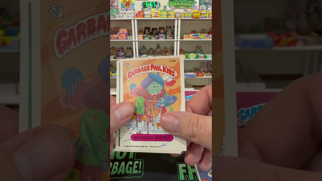 1986 Topps Garbage Pail Kids 6th Series Pack 