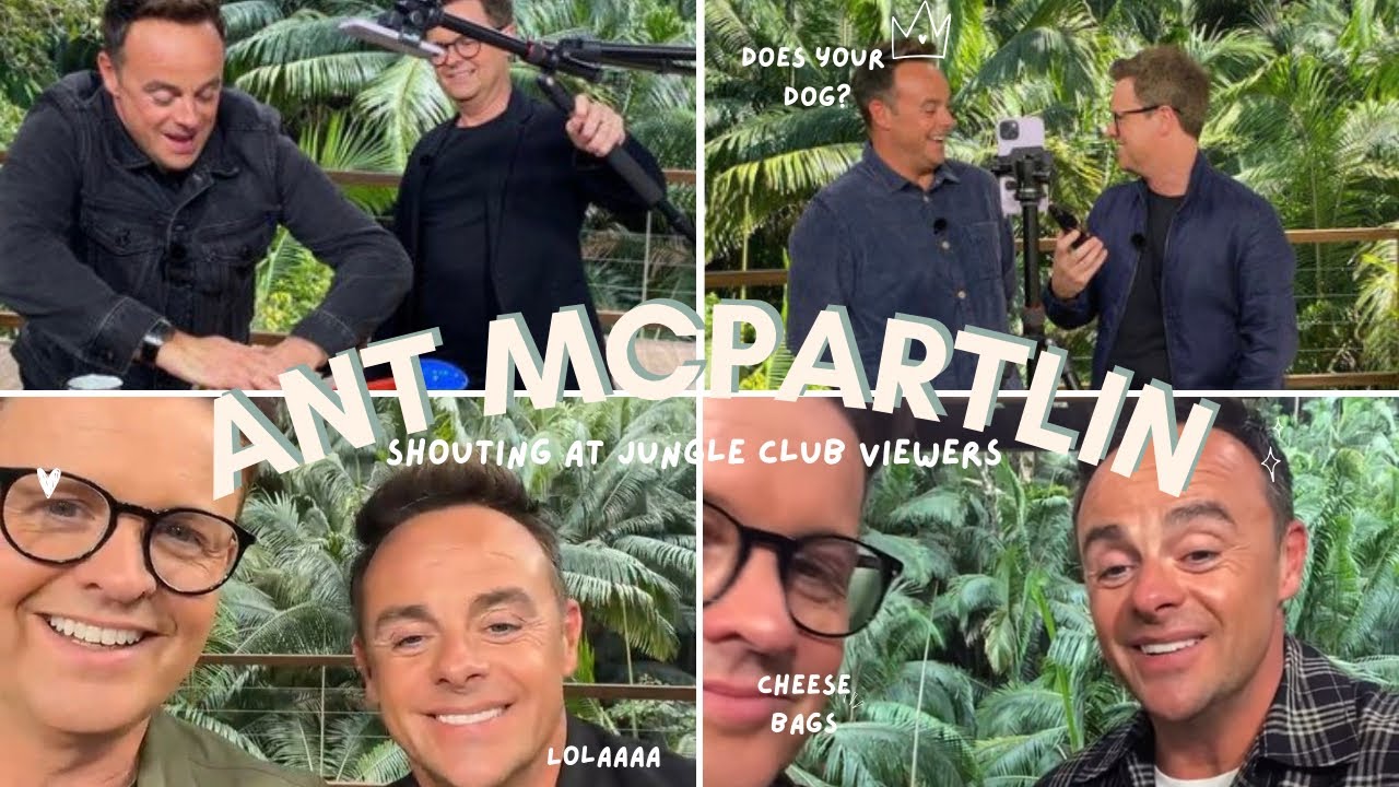 ant mcpartlin shouting at jungle club viewers regarding campmates