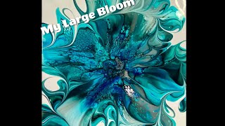 (1511) My Large Bloom Technique, Acrylic Paint Pouring