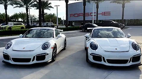 Porsche 911 GT3 versus 911 GT3 RS comparison @ Porsche West Broward