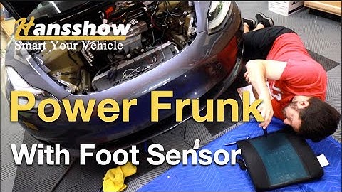 Tesla Power Frunk with Foot Sensor