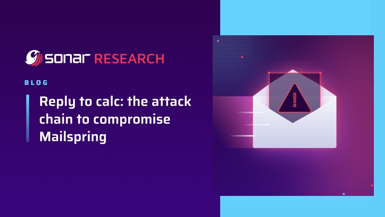 Reply to Calc: the Attack Chain to Compromise Mailspring - YouTube