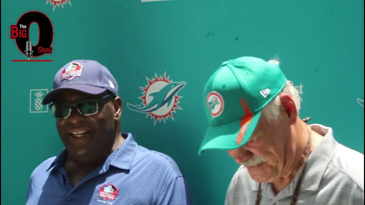 Miami Dolphins Hall of Famers Larry Csonka and Larry Little Meet with Media after Practice 07 30 22