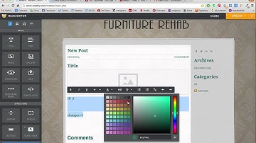 Weebly - Video 4 - How to Change Font Size, Colour, etc.